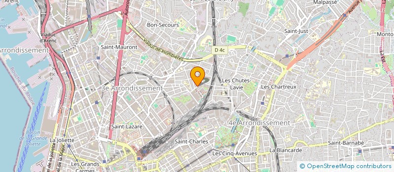 localisation de l'entreprise 19 RUE FRANC SIMON MLLE  MARSEILLE