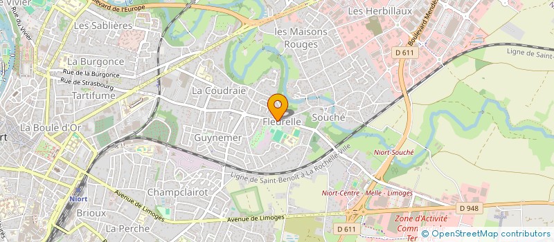 localisation de l'entreprise 190 RUE DE SOUCHE  NIORT