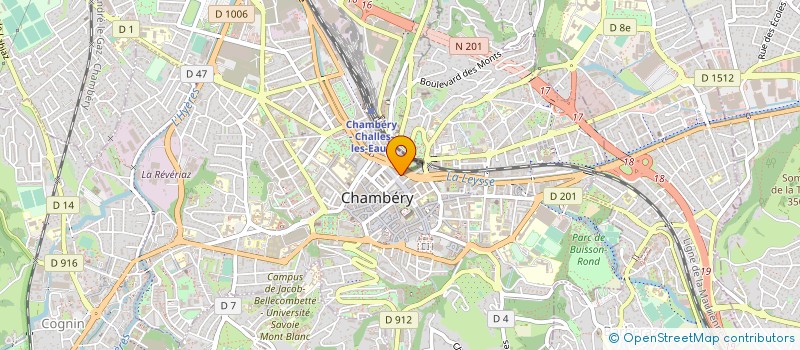 localisation de l'entreprise 1902 à CHAMBERY