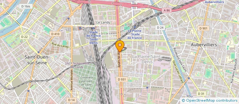 localisation de l'entreprise 191 - 193 AVENUE DU PRESIDENT WILSON 93210 ST DENIS  SAINT-DENIS