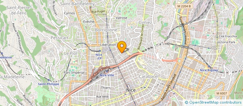 localisation de l'entreprise 191 BD DE LA MADELEINE  NICE