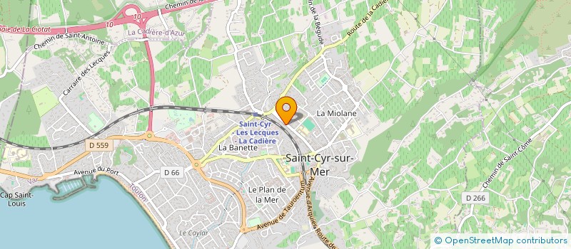 localisation de l'entreprise 191 LES BRODERIES à SAINT-CYR-SUR-MER