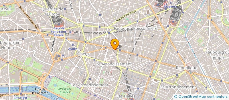 localisation de l'entreprise 1979  PARIS