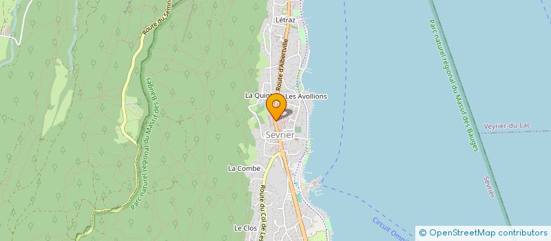 localisation de l'entreprise 1995 SEVRIER  SEVRIER