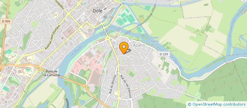 localisation de l'entreprise 1B IMMO  DOLE