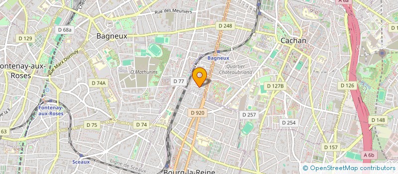 localisation de l'entreprise 1CHR à BAGNEUX