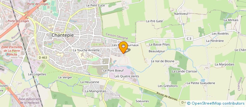 localisation de l'entreprise 1CUBATECH à CESSON-SEVIGNE