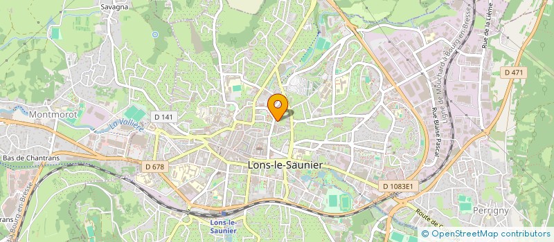 localisation de l'entreprise 1D2MEDIA à LONS-LE-SAUNIER