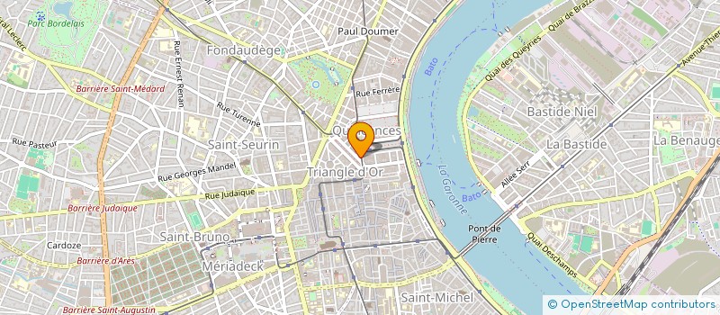 localisation de l'entreprise 1E ASSOCIATION POUR LE SYSTEME DE MANAGEMENT ENVIRONNEMENTAL DU VIN DE BX  BORDEAUX