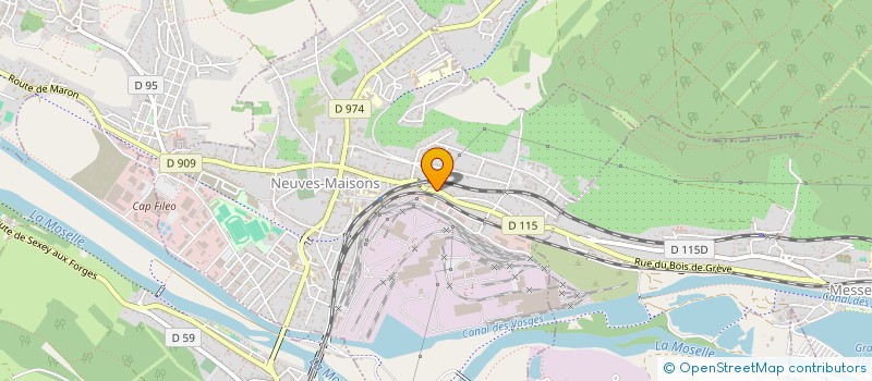 localisation de l'entreprise 1ER CONSEILS HABITAT RENOVATION LORRAIN  NEUVES-MAISONS