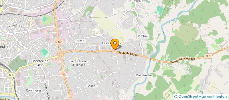 localisation de l'entreprise 1ERE ASIC - AGENCE DE SURVEILLANCE INTERVENTION SECURITE  SAINT-PRIVAT-DES-VIEUX