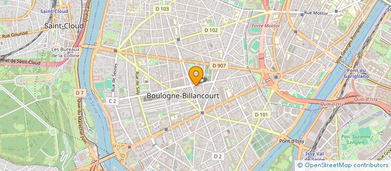 localisation de l'entreprise 1ERE AVENUE  BOULOGNE-BILLANCOURT