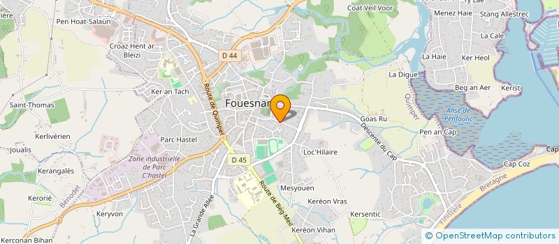 localisation de l'entreprise 1ERE BRIQUE  FOUESNANT