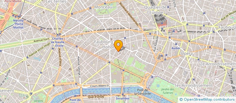 localisation de l'entreprise 1ERE CATEGORIE REVENUS  PARIS