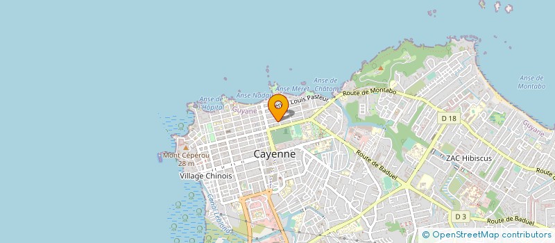 localisation de l'entreprise 1ERE CLASSE AFFAIRE  CAYENNE