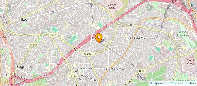 localisation de l'entreprise 1ERE COMPAGNIE ARBALETRIERS ROMAINVILLE à ROMAINVILLE