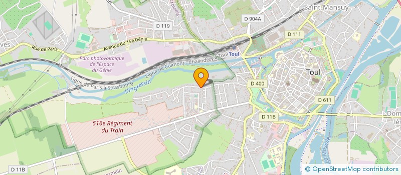 localisation de l'entreprise 1ERE COMPAGNIE D'ARC DU TOULOIS  PAGNEY-DERRIERE-BARINE