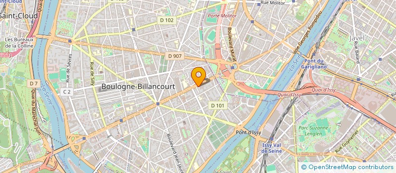 localisation de l'entreprise 1F3G à BOULOGNE-BILLANCOURT