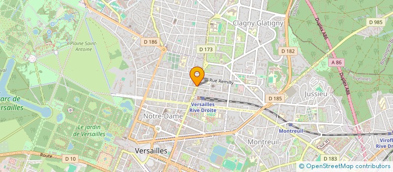 localisation de l'entreprise 1FRACOM à VERSAILLES