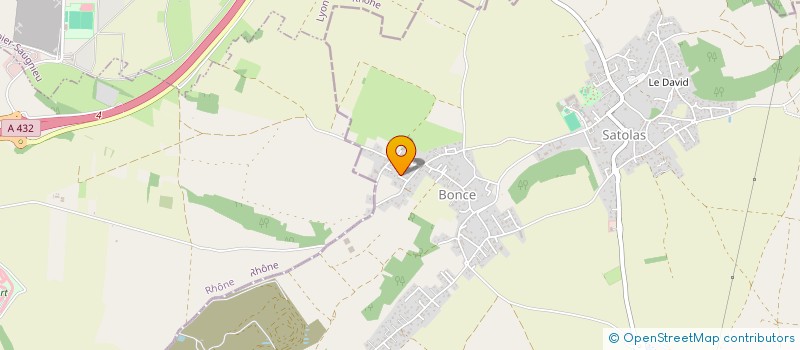 localisation de l'entreprise 1GBS ENERGIES RENOUVELABLES  SATOLAS-ET-BONCE