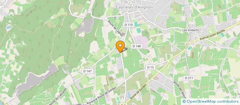 localisation de l'entreprise 1J4M  CABRIERES-D'AVIGNON