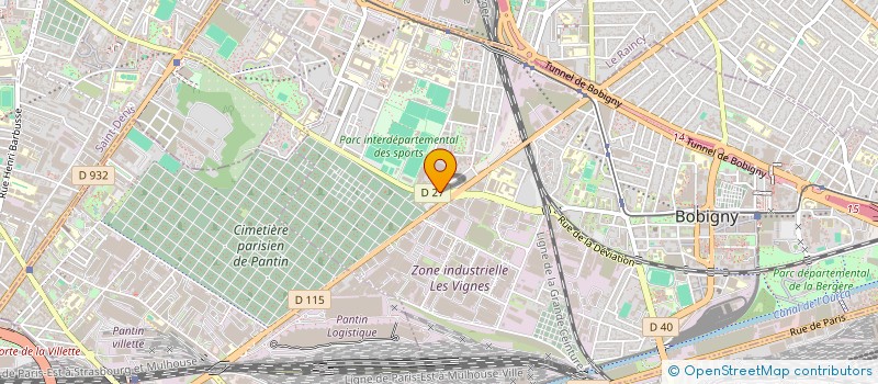 localisation de l'entreprise 1K COM  BOBIGNY