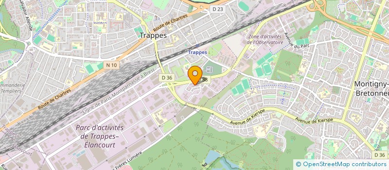 localisation de l'entreprise 1K2-GEL à TRAPPES