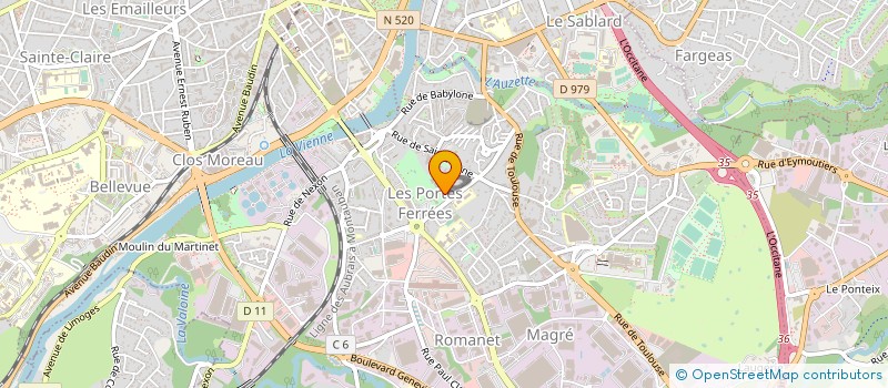 localisation de l'entreprise 1KSABLE à LIMOGES