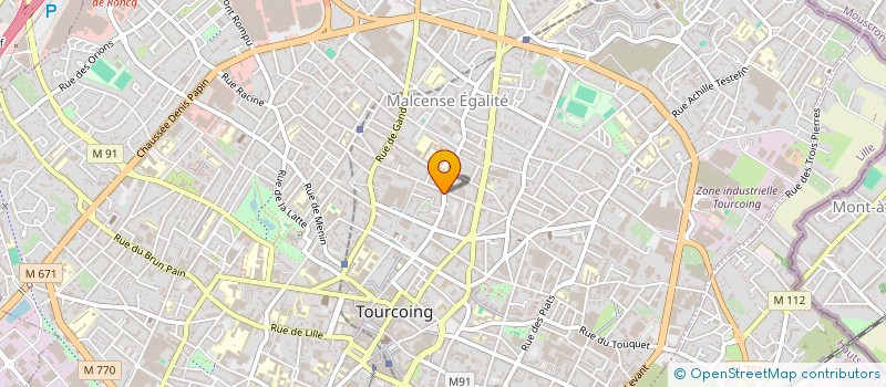 localisation de l'entreprise 1M50 - AVOCAT  TOURCOING