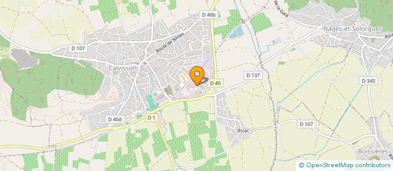 localisation de l'entreprise 1MMOBURO  CALVISSON