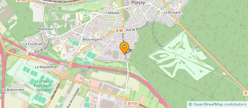 localisation de l'entreprise 1NGETUDE à POISSY