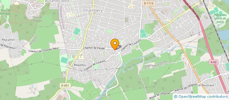 localisation de l'entreprise 1P/1S  VILLENAVE-D'ORNON