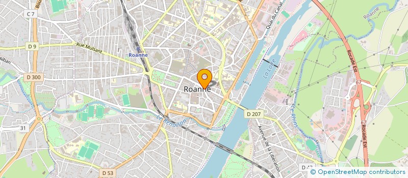 localisation de l'entreprise 1P2R  ROANNE