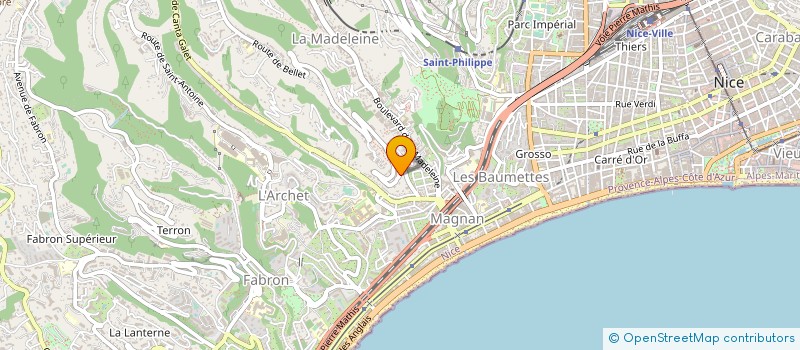 localisation de l'entreprise 1PROD à NICE