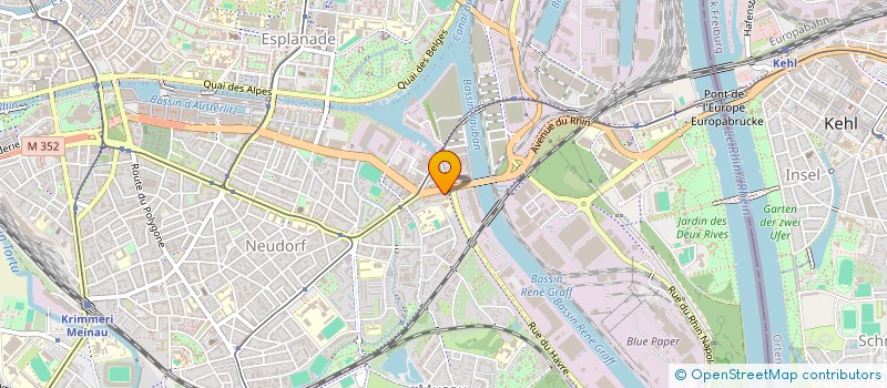 localisation de l'entreprise 1RST RHIN MEDICAL à STRASBOURG