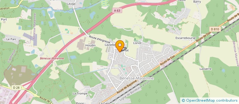 localisation de l'entreprise 1SG  BENESSE-MAREMNE