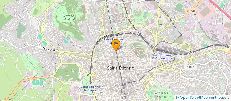 localisation de l'entreprise 1ST AVENUE COIFFURE  SAINT-ETIENNE