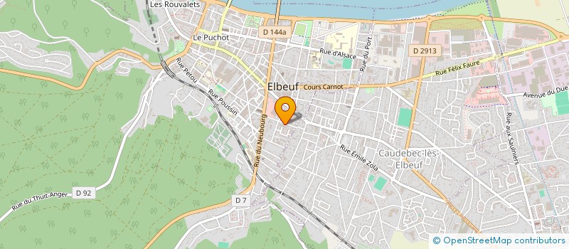 localisation de l'entreprise 1ST PARE-BRISE  ELBEUF