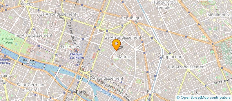 localisation de l'entreprise 1TO1  PARIS