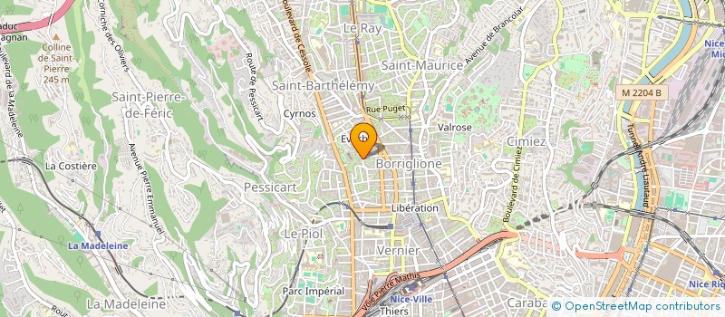 localisation de l'entreprise 1TOIT  NICE