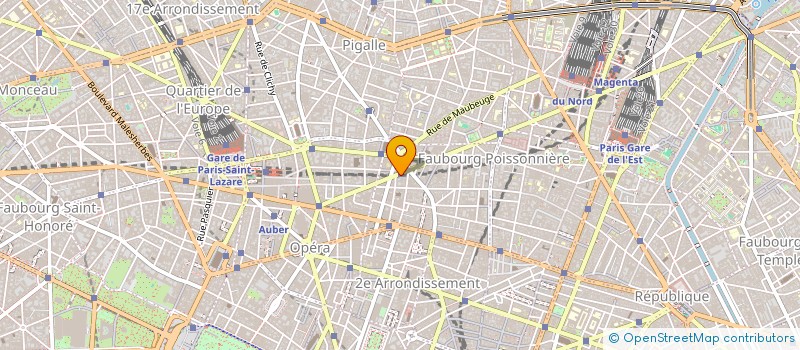 localisation de l'entreprise 1URO POST INTERNATIONAL à PARIS