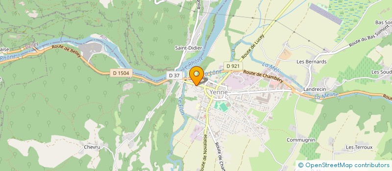 localisation de l'entreprise 1VEST'IMMOB  YENNE