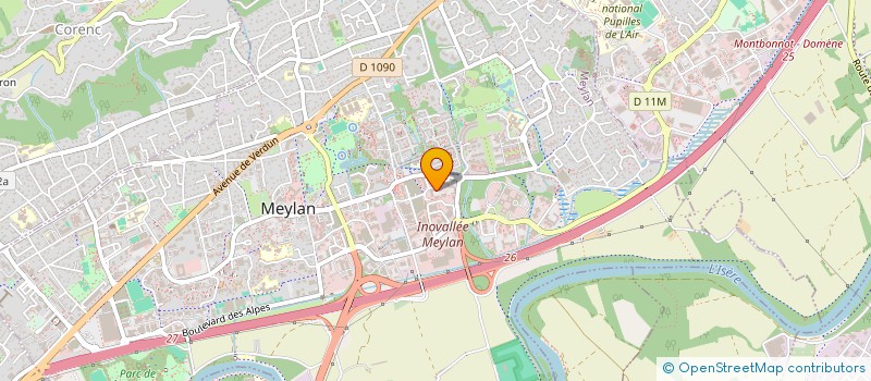 localisation de l'entreprise 2+2 à MEYLAN