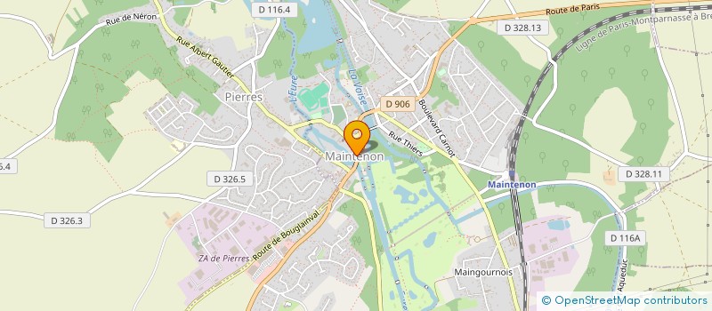 localisation de l'entreprise 2,3,4 DANSEZ à MAINTENON