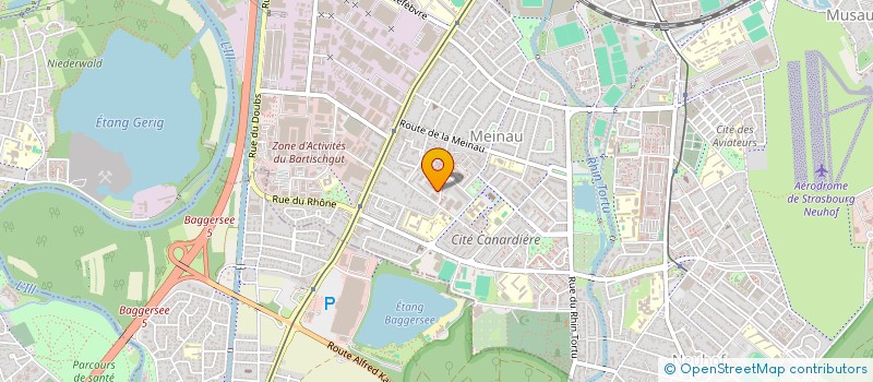 localisation de l'entreprise 2-4-6 RUE DE TOURAINE  STRASBOURG