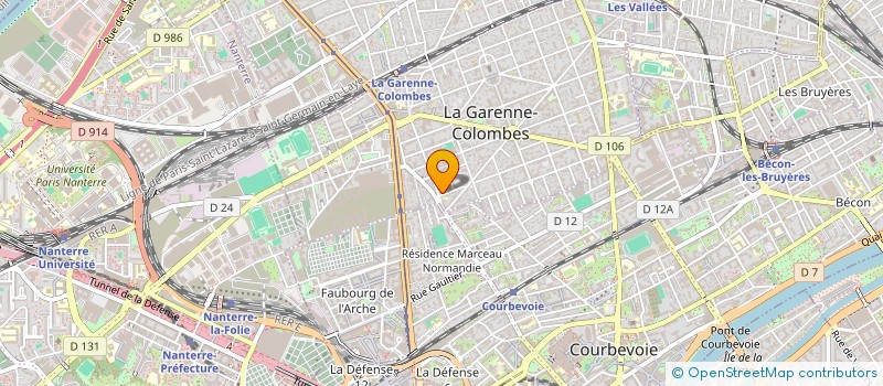 localisation de l'entreprise 2.A.A à LA GARENNE-COLOMBES