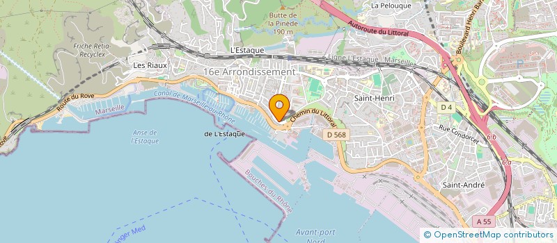 localisation de l'entreprise 2.A.A.Z à MARSEILLE