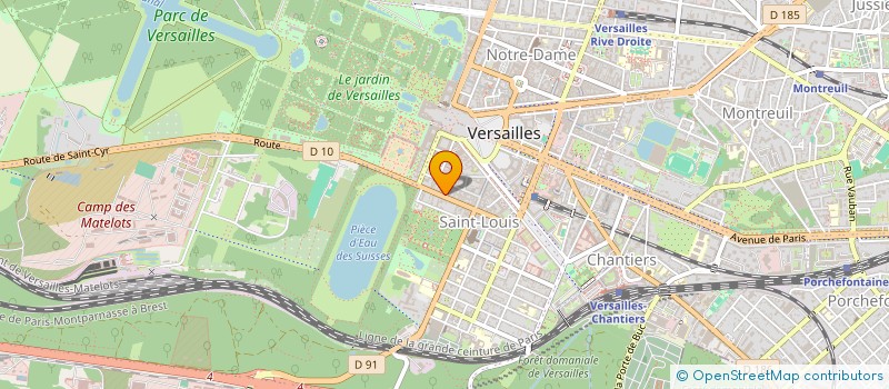 localisation de l'entreprise 2 A A Z ISO FERMETURE à VERSAILLES