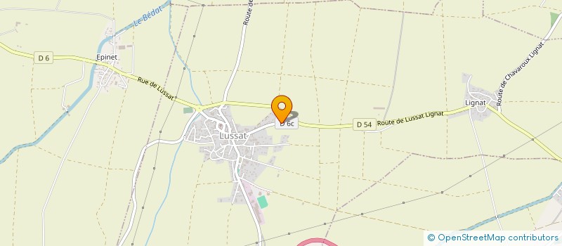 localisation de l'entreprise 2.A.D.E  LUSSAT