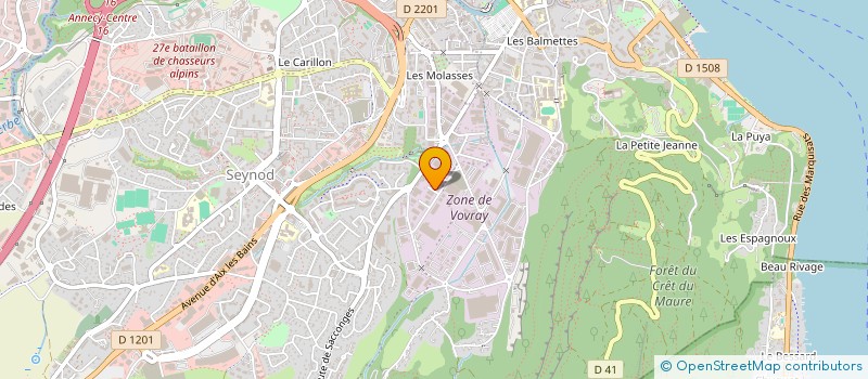 localisation de l'entreprise 2 A ELECTRICITE à ANNECY